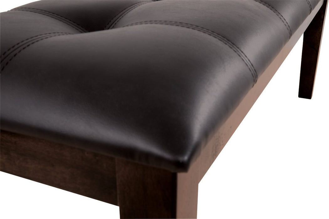 Haddigan Dark Brown Dining Bench - D596-00 - Gate Furniture