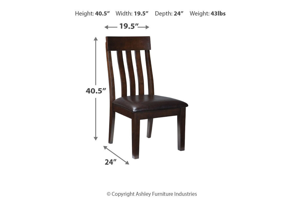 Haddigan Dark Brown Dining Chair (Set of 2) - D596-01 - Gate Furniture