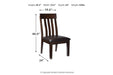 Haddigan Dark Brown Dining Chair (Set of 2) - D596-01 - Gate Furniture