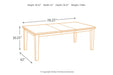 Haddigan Dark Brown Dining Extension Table - D596-35 - Gate Furniture