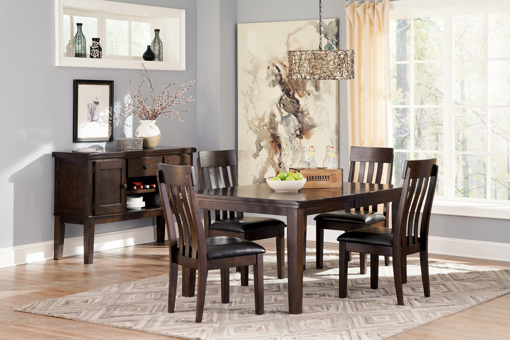 Haddigan Dark Brown Dining Room Set - Gate Furniture