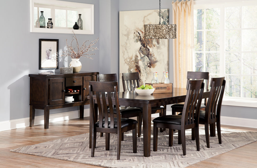 Haddigan Dark Brown Dining Room Set - Gate Furniture