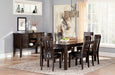 Haddigan Dark Brown Dining Room Set - Gate Furniture