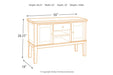Haddigan Dark Brown Dining Server - D596-60 - Gate Furniture