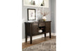 Haddigan Dark Brown Dining Server - D596-60 - Gate Furniture