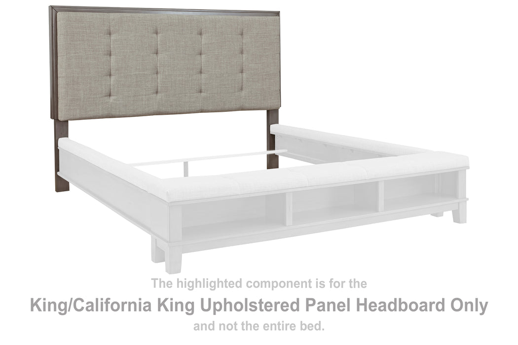 Hallanden King/California King Upholstered Panel Headboard - B649-58 - In Stock Furniture