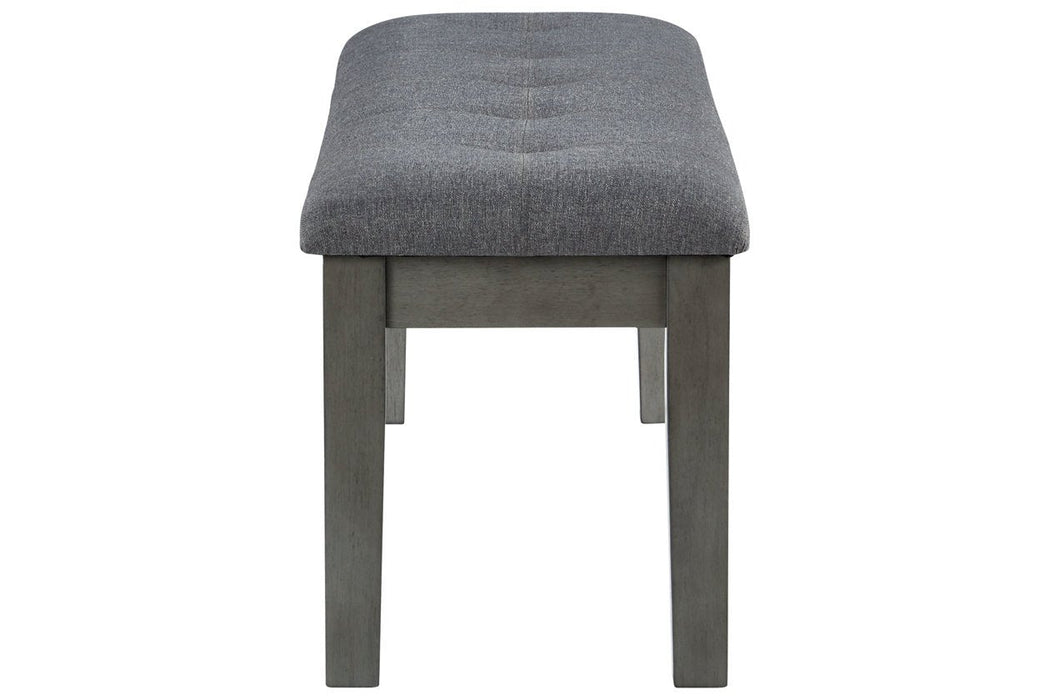 Hallanden Two-tone Gray 50" Dining Bench - D589-00 - Gate Furniture