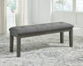 Hallanden Two-tone Gray 50" Dining Bench - D589-00 - Gate Furniture