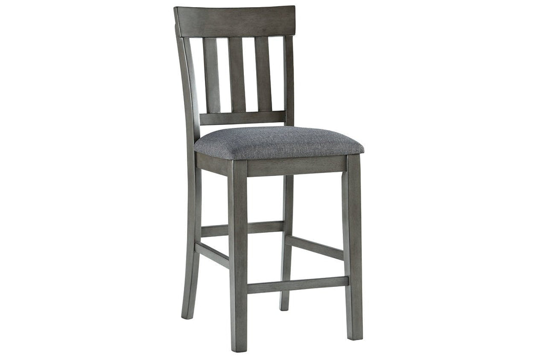Hallanden Two-tone Gray Counter Height Bar Stool (Set of 2) - D589-124 - Gate Furniture