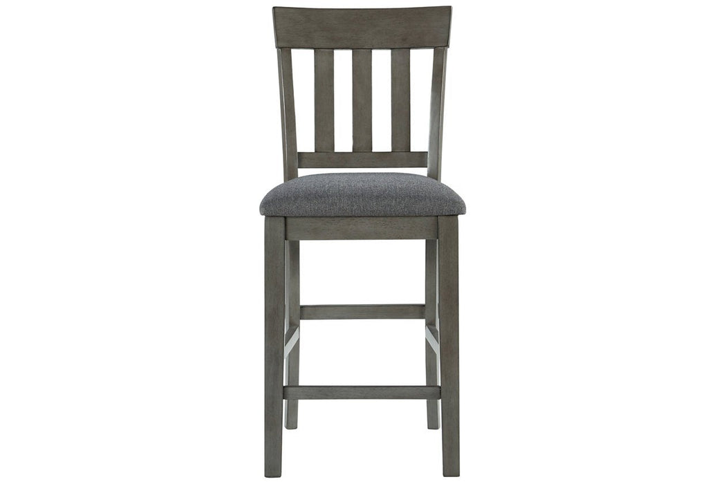 Hallanden Two-tone Gray Counter Height Bar Stool (Set of 2) - D589-124 - Gate Furniture