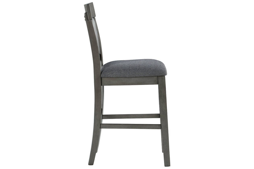 Hallanden Two-tone Gray Counter Height Bar Stool (Set of 2) - D589-124 - Gate Furniture