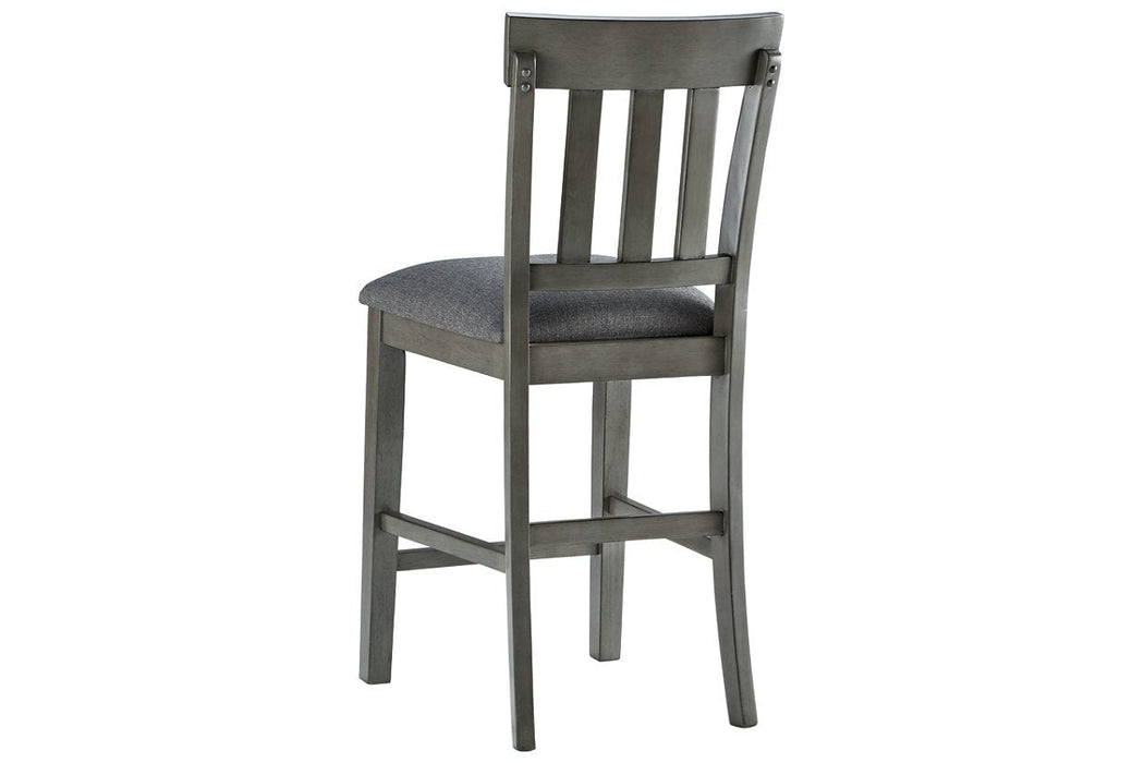 Hallanden Two-tone Gray Counter Height Bar Stool (Set of 2) - D589-124 - Gate Furniture