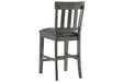 Hallanden Two-tone Gray Counter Height Bar Stool (Set of 2) - D589-124 - Gate Furniture