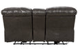 Hallstrung Gray Power Reclining Loveseat with Console - U5240318 - Gate Furniture
