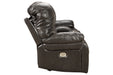 Hallstrung Gray Power Reclining Loveseat with Console - U5240318 - Gate Furniture