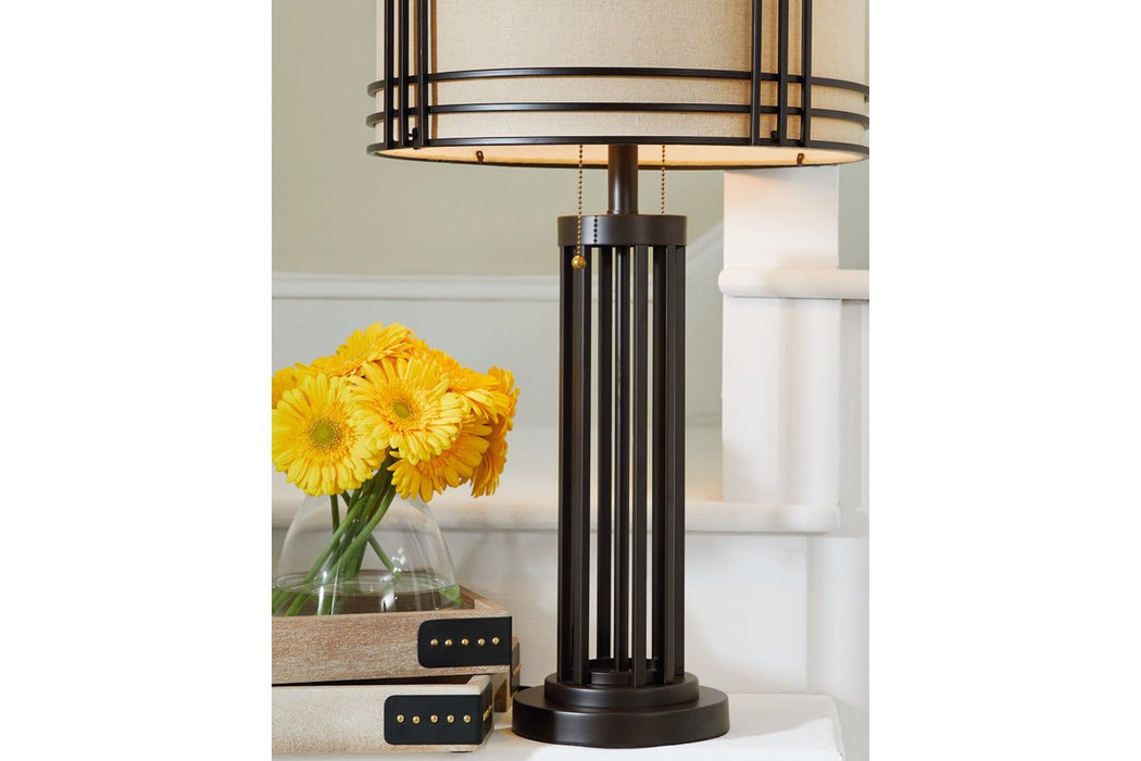 Hanswell Dark Brown Table Lamp - L208294 - Gate Furniture