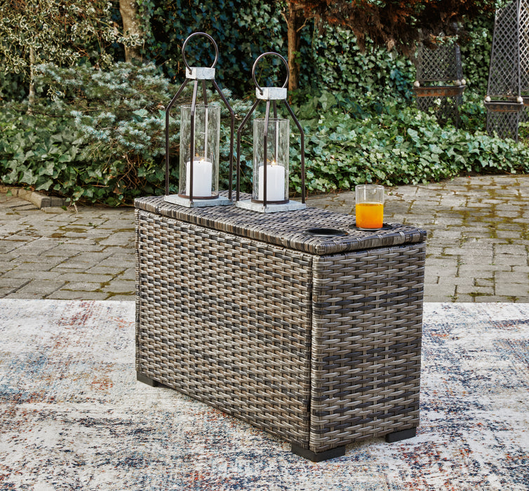 Harbor Court Console with Drink Holders - P459-853 - In Stock Furniture