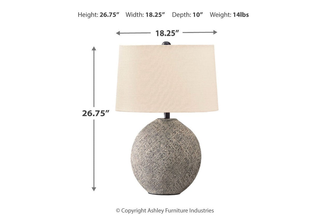 Harif Beige Table Lamp - L235624 - Gate Furniture
