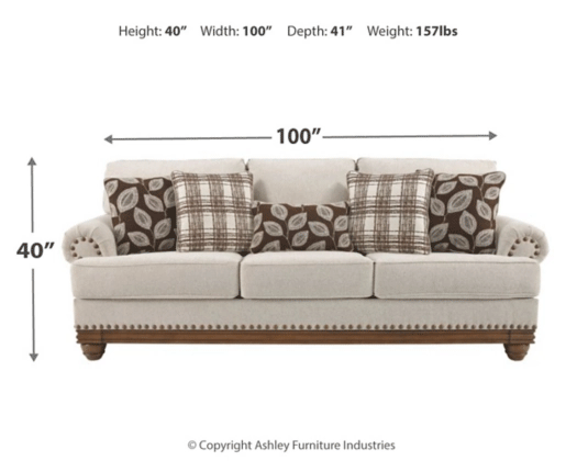 Harleson Wheat Sofa - 1510438 - Gate Furniture