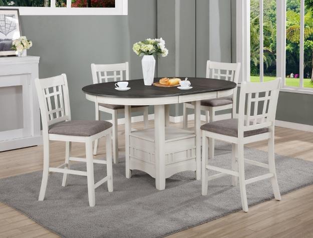 Hartwell Chalk/Gray Extandable Counter Height Table - 2795CG-T-4260 - Gate Furniture