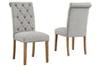 Harvina Light Gray Dining Chair (Set of 2) - D324-02 - Gate Furniture