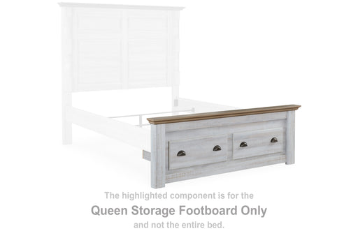 Haven Bay Queen Storage Footboard - B1512-54S - In Stock Furniture