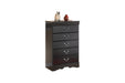 Huey Vineyard Black Chest of Drawers - B128-46 - Gate Furniture