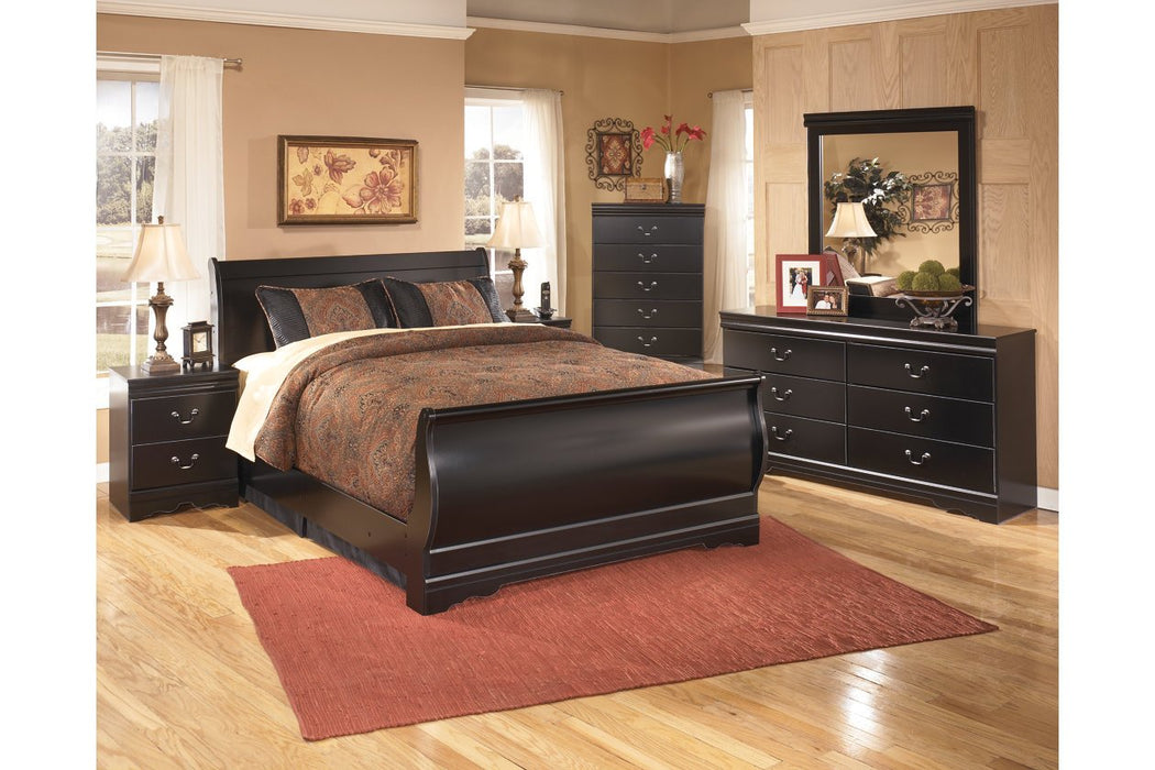Huey Vineyard Black Chest of Drawers - B128-46 - Gate Furniture