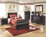 Huey Vineyard Black Dresser - B128-31 - Gate Furniture