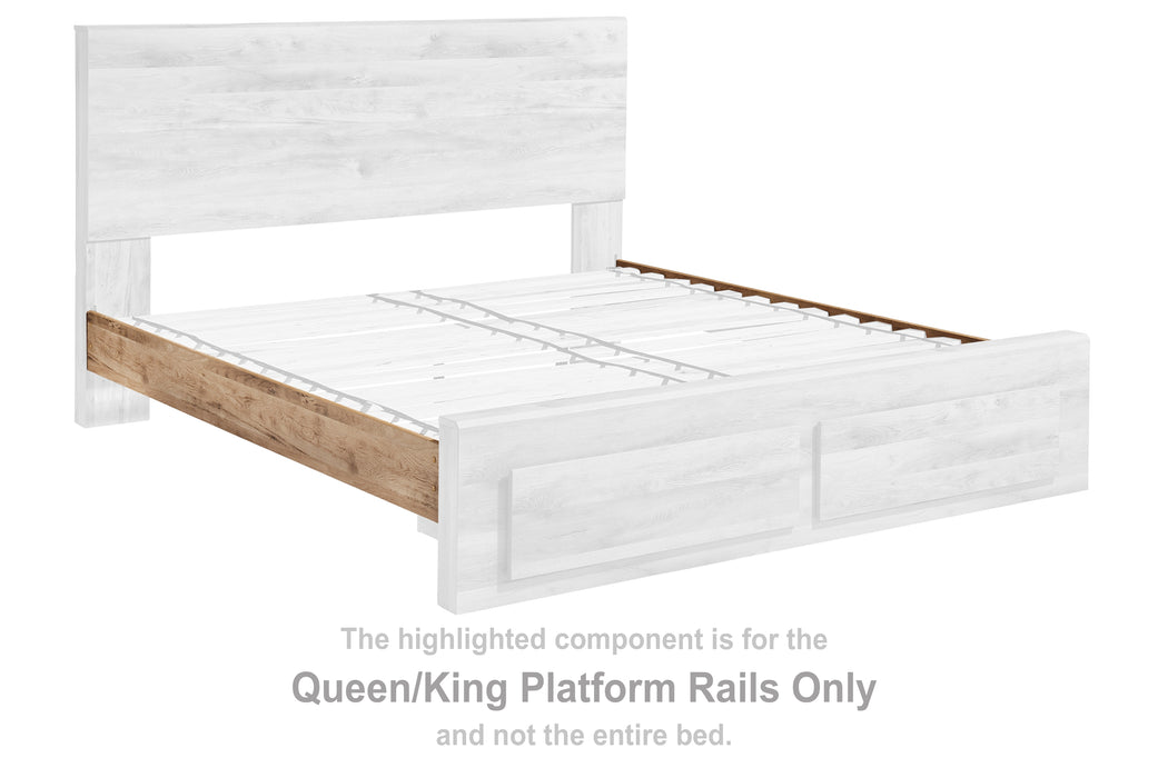 Hyanna Queen/King Platform Rails - B1050-95 - In Stock Furniture