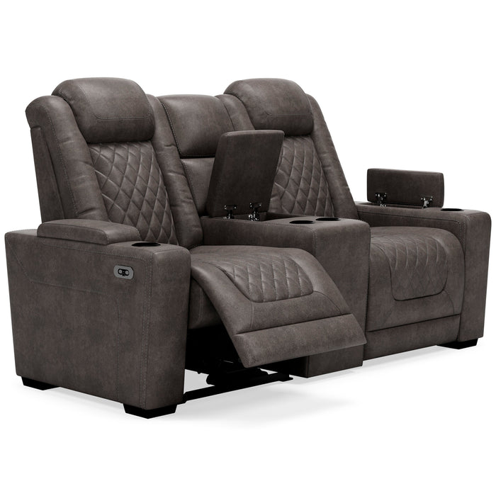 Hyllmont Gray Power Reclining Living Room Set - Gate Furniture