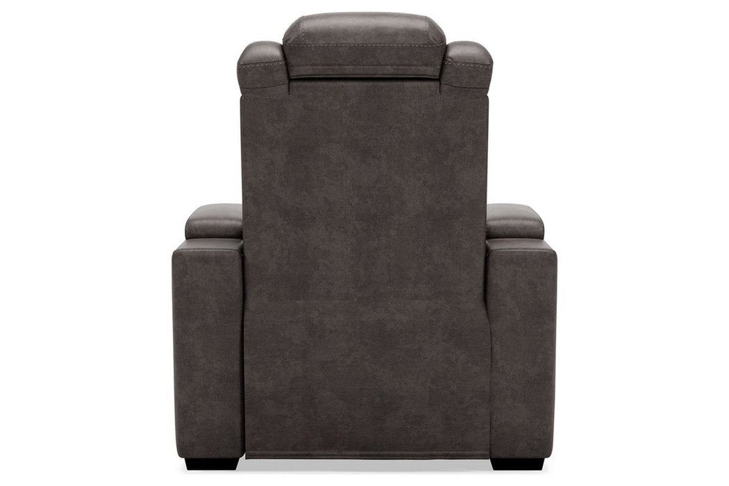 HyllMont Gray Recliner - 9300313 - Gate Furniture