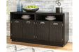 Hyndell Dark Brown Dining Server - D731-60 - Gate Furniture