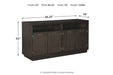 Hyndell Dark Brown Dining Server - D731-60 - Gate Furniture