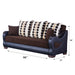 Illinois 86 in. Convertible Sleeper Sofa in Brown with Storage - SB-ILLINOIS - In Stock Furniture
