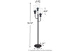 Jaak Bronze Finish Floor Lamp - L207171 - Gate Furniture
