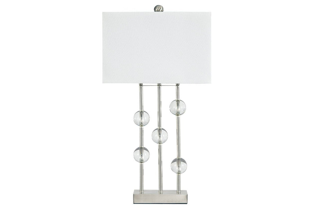 Jaala Clear/Silver Finish Table Lamp - L428064 - Gate Furniture