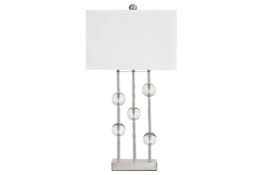 Jaala Clear/Silver Finish Table Lamp - L428064 - Gate Furniture