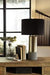 Jacek Gray/Brass Finish Table Lamp (Set of 2) - L243164 - Gate Furniture
