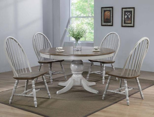 Jack Gray/Brown Round Dining Room Set - Gate Furniture
