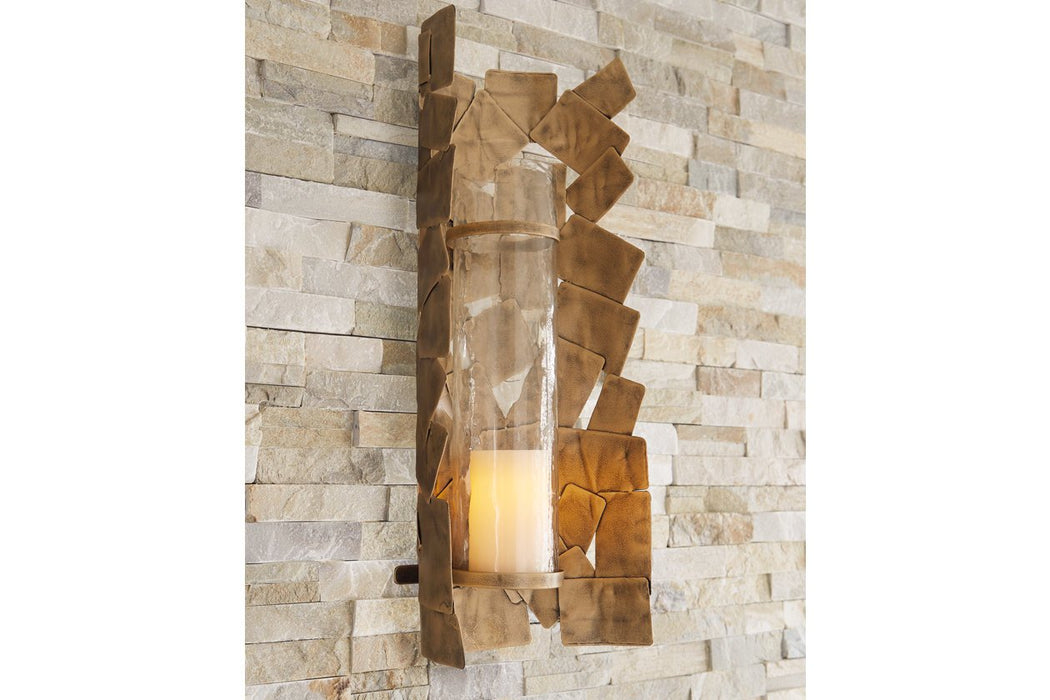 Jailene Antique Gold Wall Sconce - A8010187 - Gate Furniture