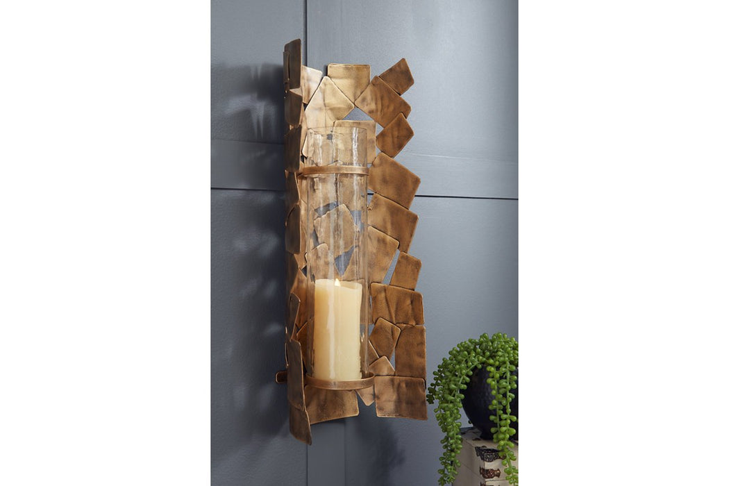 Jailene Antique Gold Wall Sconce - A8010187 - Gate Furniture