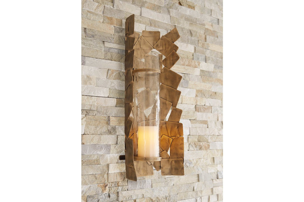 Jailene Antique Gold Wall Sconce - A8010187 - Gate Furniture