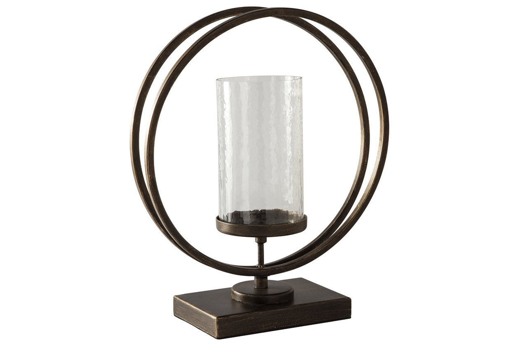 Jalal Antique Gold Finish Candle Holder - A2000370 - Gate Furniture