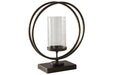 Jalal Antique Gold Finish Candle Holder - A2000370 - Gate Furniture