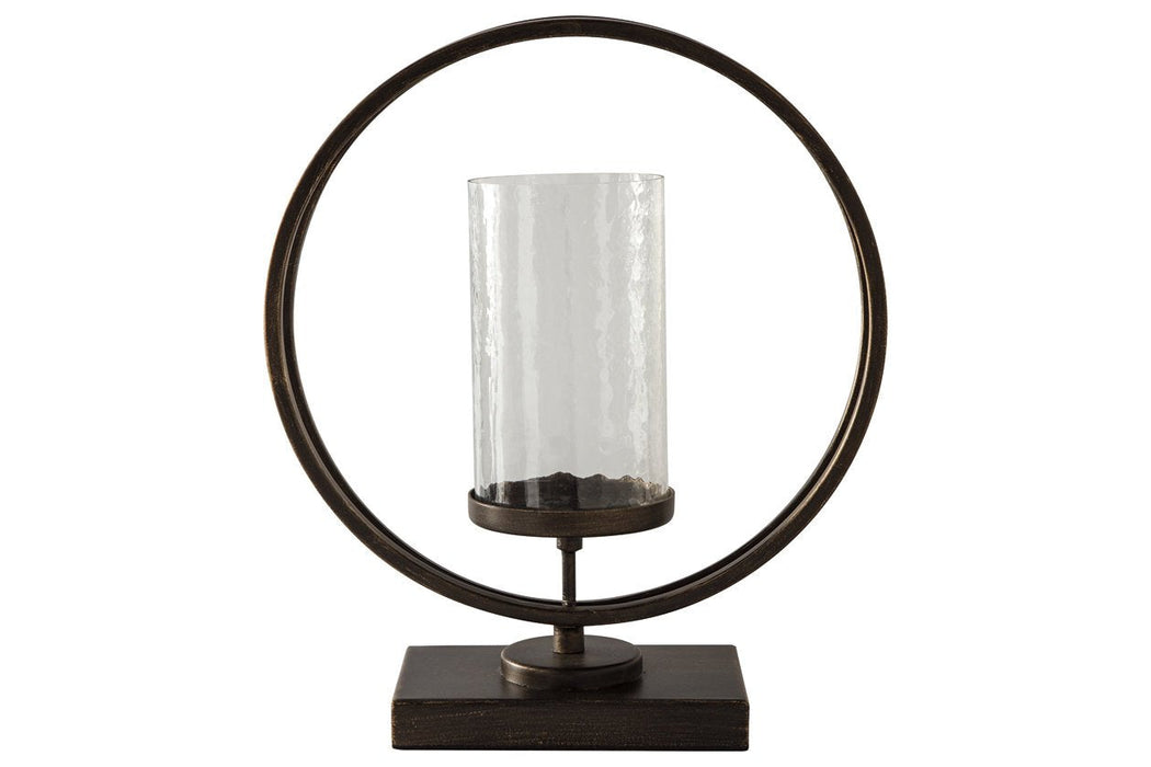 Jalal Antique Gold Finish Candle Holder - A2000370 - Gate Furniture