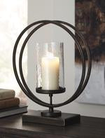 Jalal Antique Gold Finish Candle Holder - A2000370 - Gate Furniture