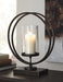 Jalal Antique Gold Finish Candle Holder - A2000370 - Gate Furniture