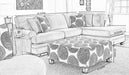Jamba Black Sectional - Gate Furniture