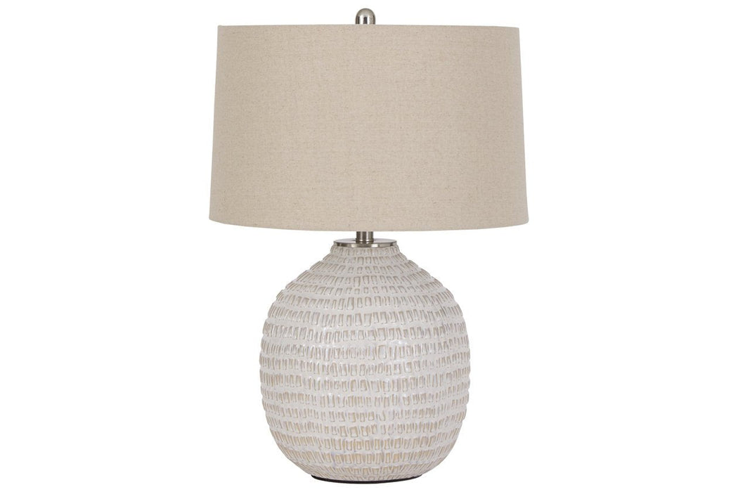 Jamon Beige Table Lamp - L100764 - Gate Furniture